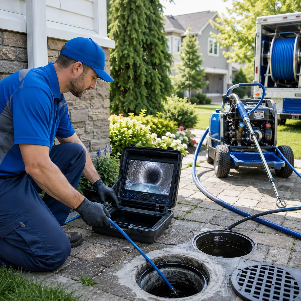 Outdoor drain cleaning professionals serving Cedar Mountain, NC